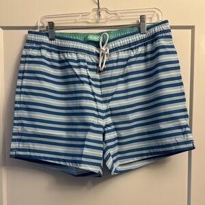 Bonobos Blue Stripe Swim Trunks